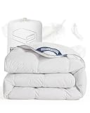 BedFabtasy Premium Daunendecke 135x200cm, Ganzjahresdecke Bettdecke 135x200 mit Premium Gänsedaunen und Federn, 100% Geräuschloser Bio-Baumwolle, Öko-TEX 100, DOWN Pass, RDS Zertifiziert