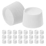 ASAKKURA 50 Stück Zahnpastakappen für Schraubverschluss mit Rutschfestem Design Wiederverwendbare Tubenverschlüsse für Einfache Handhabung und Kompatibilität bei Zahnpastatuben