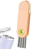 Palaufr 3-in-1-Flaschenverschluss-Detailbürste, 3-in-1-Tassenreinigungsbürste, Wasserflaschenbürste Deckelreiniger Bürste Flaschenreiniger, Multifunktionale Detailbürste, Reinigungsbürste,