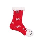 - Wintersocken für Damen, Bodensocken, Schneesocken, verdickte Fleecesocken Strümpfe Kurz Herren Bunte Socken Herren 39 42