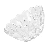 ABOOFAN Japanischer Stil Dessertschale aus Dickem Glas Hitzebeständig und Dekorativ Transparente Eisschale für Salat und Küchenlagerung Multifunktionale Glas schüssel für Obst und