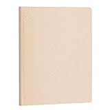 ZONSHJDKR Portfolio-Ordner A4-Sichtbuch, Präsentationsmappe mit 20 Taschen, Dokument- und Projektmappen for Einzelpersonen, Schulen, Büros/Blau(Beige)