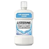 LISTERINE Advanced White mild (500 ml), antibakterielle Mundspülung zur Entfernung hartnäckiger Zahnverfärbungen, Mundwasser mit schonender Whitening-Technologie, für weißere Zähne in nur 1 Woche