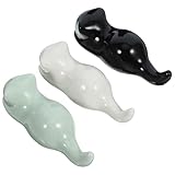 Beatifufu Keramik Pinselhalter Katzenform 3 Stück für Kalligrafiepinsel Retro Stifthalter Schreibtisch Dekoration Büro und Zuhause
