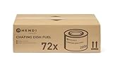 HENDI Brennpaste, 72 Stück, ruß- und geruchlos, Brenndauer ± 3 Stunden, Brenngel, Fire Paste, für Wärmebehälter, zum Warmhalten von Speisen, für Chafing Dish, 200gr