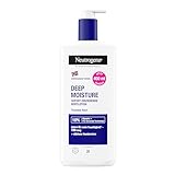 Neutrogena Norwegische Formel Deep Moisture sofort einziehende Bodylotion (400 ml) für mehr Feuchtigkeit bei trockener Haut, 400ml