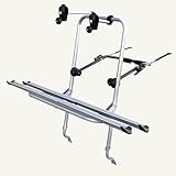 Fahrrad Heckträger - Fahrradträger Heckklappe - VDP Logic 2 - universal Auto Fahrradträger - Heckklappenträger mit Schienen - Fahrradheckträger fürs Auto - Befestigung Kofferraumklappe - 2 Räder