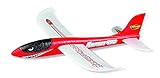 CARSON 500504013 - Wurfgleiter Airshot 490 rot, Wurfgleiter, 100 % flugfertig, Segelflugzeug zum Werfen, Fast unzerstörbar, Perfekte Flugeigenschaften,aus Styropor