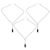 jojofuny 3 Stück Anti Verlust Schutzseil für Hörverstärker Leichtes Trageband mit Clip Verstellbar für Senioren und Erwachsene Schwarzes Zubehör für Alltag und Reisen