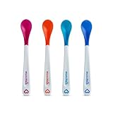 Munchkin White Infant Safety Spoons, Multicoloured, Pack of 4