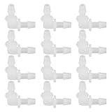 Kunststoff-Schlauchtülle, anpassungsfähig, robust, verschleißfest, L-Winkel, rechtwinklig, gleicher Durchmesser, mit Widerhaken, Aquarium-Zubehör (5,6 mm)