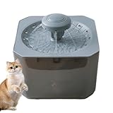 Trinkbrunnen für Katzen, Wasserspender Leiser automatischer 2,5 l/84,55 oz,Mit Filter im Trinknapf mit Wasserzirkulation