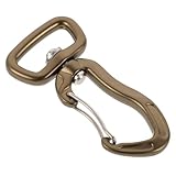 Hohopeti Aluminium Karabinerhaken mit Drehgelenk Schnappverschluss Leichter Robuster Outdoor Karabiner für Camping Wandern Hundeleinen Rucksack und Schlüsselanhänger in Militärgrün