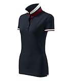 Malfini Damen POLOHEMD Collar UP 215g Hochwertiges Polo T-Shirt Grösse: S, M, L, XL, XXL - Auch für Werbezwecke (XS, Dunkel Navy)