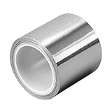 ULANEKWCJ Aluminiumfolienband Silbernes Aluminiumfolienband 50 m 0,06 mm 5-10 cm for Lüftungskanäle(10cm)