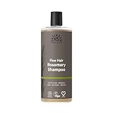 Urtekram Rosmarin Shampoo für feines Haar - Zertifiziertes Bio-Shampoo Vegan, Nährende und stärkende Formel, Aloe Vera & Glycerin für gesundes Haar & Volumen, 500 ml (1er Pack)