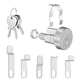 Briefkastenschloss mit Schlüsseln | Ersatz Möbelschloss Büro Zink | Zubehör für Garten und Außenbereich für Terrasse, , Einfahrt, Pool, Balkon, Hof