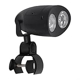 ZiStarlilife Outdoor BBQ Grill Licht Barbecue Lampe 10 LED Super Hell Hitzebeständig ABS Klemmbar Grilllampe 360° Drehung für Camping oder Nachtgrillen