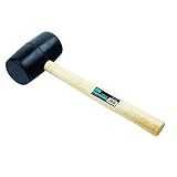 OX Trade Black Rubber Mallet - 24 oz