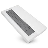 Sleepneo Kindermatratze 80x200 mit Trittkante, Höhe 11cm, Bezug waschbar, Oeko TEX & CertiPUR Zertifiziert, Kinder Baby-Matratze 80x200 für Kinderbett und Babybett