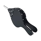Tosnail Blasebalg für Kamin und Grill, Handblasebalg Luftbläser für Kamin, Grill, Outdoor Camping, Holzofen, 43 x 19 cm Schwarz