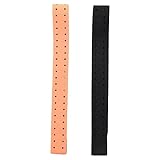 DINESA 2 Ersatzarmbänder, verstellbar, atmungsaktiv, weiches Armband für Herzfrequenz-Monitor, schwarz + orange