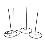 4PCS -Quittungshalter schwarz 14,5 cm langer stabiler Basis abnehmbares Design wiederverwendbarer Schutzkautschuk -Ticketstabber