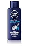 NIVEA MEN Body Lotion Revitalisierend, nicht fettende Körpercreme mit Vitamin E, schnell einziehende und erfrischende Body Milk für normale Haut (250 ml)