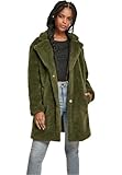 Urban Classics Damen Jacket, Wollmantel, Grün (Olive 00176), L