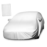 STOBOK Universelle Autoabdeckung XL Schnee Und Windschutzabdeckung Outdoor Auto Halbgarage Hagelschutzdecke UV Schutz Für Autos
