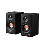Edifier MR3 Kompakter Studio-Lautsprecher 2.0, Hi-Res Audio, Bluetooth V5.4, physische Steuerungen, RCA, AUX, Mobile App, 2 x 18 W, Schwarz