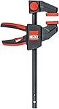 BESSEY Einhandzwinge EZM30-6, Spannweite 300 mm Ausladung 60 mm, Spannkraft bis 750 N, Umsteckbar zum Spreizen, Gewicht 0,38 Kg