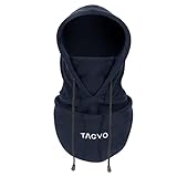 TAGVO Winter Thermal Fleece Sturmhauben, weiche und warme verstellbare Kapuze Hut Skifahren Gesichtshaube Halswärmer Wärmer,zum Laufen Skifahren Radfahren Motorräder Wandern - Männer & Frauen
