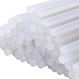 Lospitch 110 Stück Heißklebesticks 11 x 200 mm rund lösemittelfrei transparent schnelltrocknend für gängige Heißklebepistolen