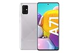 Samsung Galaxy A71 Android Smartphone ohne Vertrag, 4 Kameras, 4.500 mAh Akku, Schnellladen, 6,7 Zoll Super AMOLED Display, 128 GB/6 GB RAM, Dual SIM, Handy in silber, deutsche Version