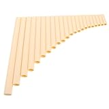 SECFOU Panflöte G Dur mit 22 Pfeifen für Schüler und Erwachsene Links und Rechtshändig Spielbar Cremeweiß Traditionelles Blasinstrument für Klassische und Traditionelle Musik