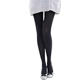 Fuzzy Socken in Übergröße, Herbst, brüniert, blickdicht, Bonbonfarben, Leggings, Strumpfhose, bunte Strümpfe für Damen, Schwarz , Einheitsgröße
