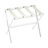 Baoblaze Kofferständer, Faltbarer Acryl-Gepäckträger für Gästezimmer, Organizer, modischer, robuster Gepäckhalter für Hotelzimmer, Beige. Keine Griffe