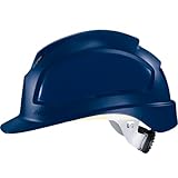 Uvex Pheos B-WR Schutzhelm - Belüfteter Arbeitshelm für die Baustelle - Blau Blau