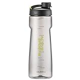 LocknLock Trinkflasche BPA-Frei für Kinder und Erwachsene, Kristallklare Wasserflasche, Tritan Sportflasche mit Tragegriff, Sporttrinkflasche auslaufsicher, Gym Flasche (Schwarz, 730 ml)