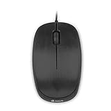 NGS Flame Black Optische Maus von 1000dpi und USB Cable, Computer- oder Laptop-Maus mit 3 Tasten, für Links- und Rechtshänder, Schwarz