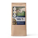 Happy Horse Lieblings Kräuter – Pferdemüsli 14 kg | Haferfreies Kräutermüsli für schwerfuttrige Pferde | Pferde Müsli mit hohem Strukturanteil | Mineralfutter mit Pfefferminze, Rosmarin & Luzerne