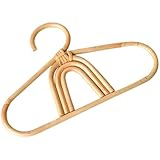 POPETPOP Rattan Kleiderbügel für Handgefertigter Bunter Kleiderbügel aus Natürlichem Rattan Sanfte Oberfläche ohne Kratzer für Kinderkleidung Platzsparend und Vielseitig Verwendbar