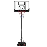 Panana Basketballkorb Outdoor Indoor Basketball ständer 205-301cm Höhenverstellbar Basketballständer auf Rädern für Kinder, Jugendliche und Erwachsene
