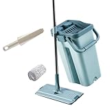 KICHOUSE 1 Satz Mopp Reiniger Eimer Staubwedel Aufdecken Vakuum Flüssig Powermop Reinigung Hauswischer Nass-trockensauger Lösung Wischmop Kein Handwischer Green Kunststoff