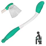 RMENOOR WC Hilfsmittel Lange Reichweite Toilettenhilfen Comfort Easy Wipe Bottom Wischerhalter Toilettenpapier Tissue Grip WC Abwischen Helfer Selbst Afterreiniger Abwischhilfe für Alter Mann