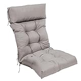 Sitzpolster mit hoher Rückenlehne, Premium-Relaxstuhlkissen für ultimativen Komfort, Schaukelstuhlkissen für den Innen- und Außenbereich, Rasen-Chaiselie-Pads, extra dick und langlebig, perfekt für