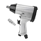 Klanata Mini-1/2-Zoll-Antriebsluft-Schlagschrauber mit 350 Nm maximalem Drehmoment und 1/4-Zoll-Lufteinlassanschluss, leichtes pneumatisches Werkzeug aus Aluminiumlegierung für