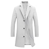 Herren Anzugsakko Lang Mantel Herren Winter Sakko Sportlich Freizeit Blazer Regular Fit Männer Wintermantel Leicht Herren Sakko Sportlich Elegant Freizeit Jacket Herren Jacke