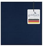 goldbuch 24708 Fotoalbum, Summertime, 25 x 25 cm, Fotobuch mit 60 weiße Seiten & Pergamin Trennblättern, Foto Album aus Leinen, Erinnerungsalbum Blau